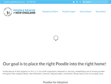 Tablet Screenshot of poodlerescuene.org